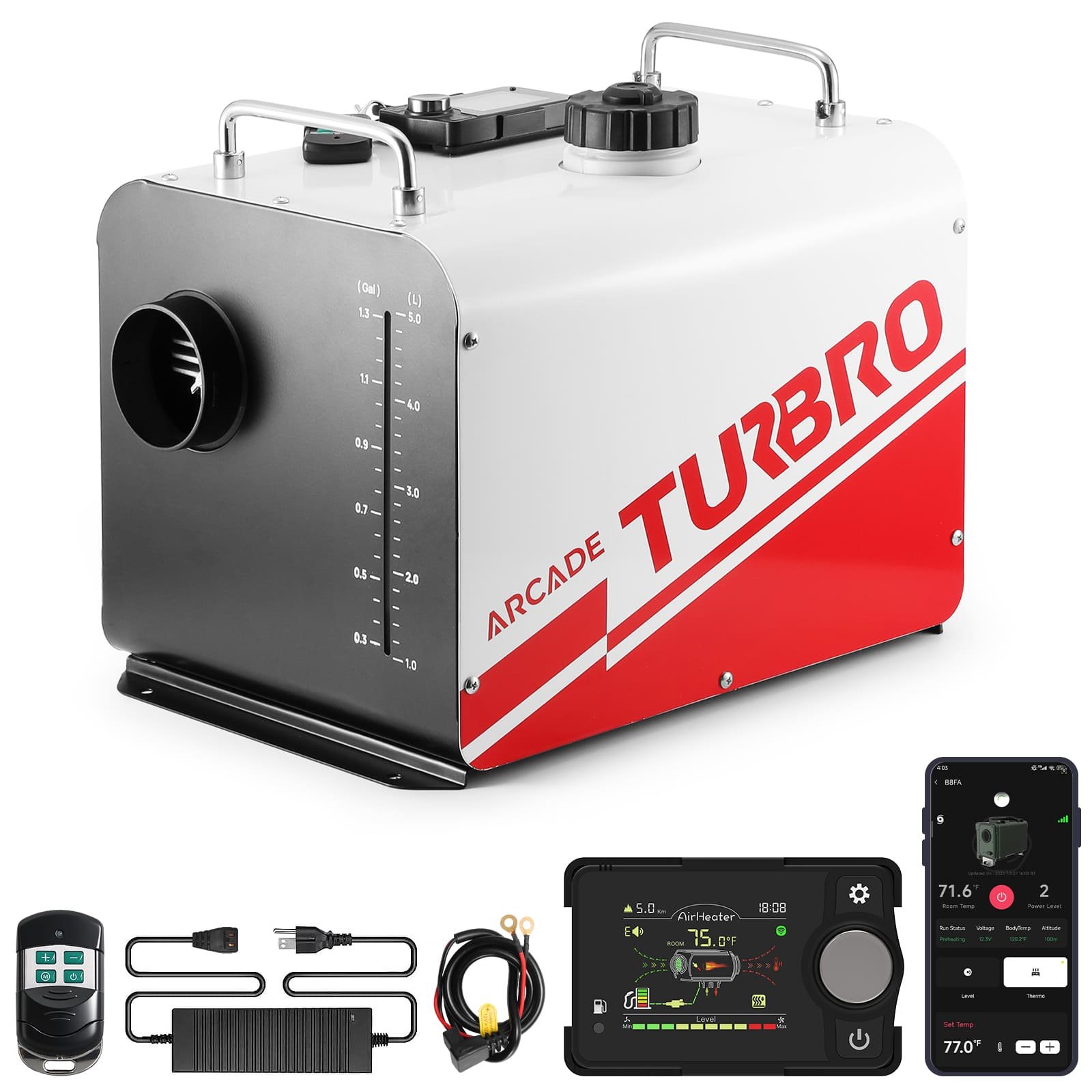 TURBRO H8BP Calefactor diésel todo en uno 8 kW
