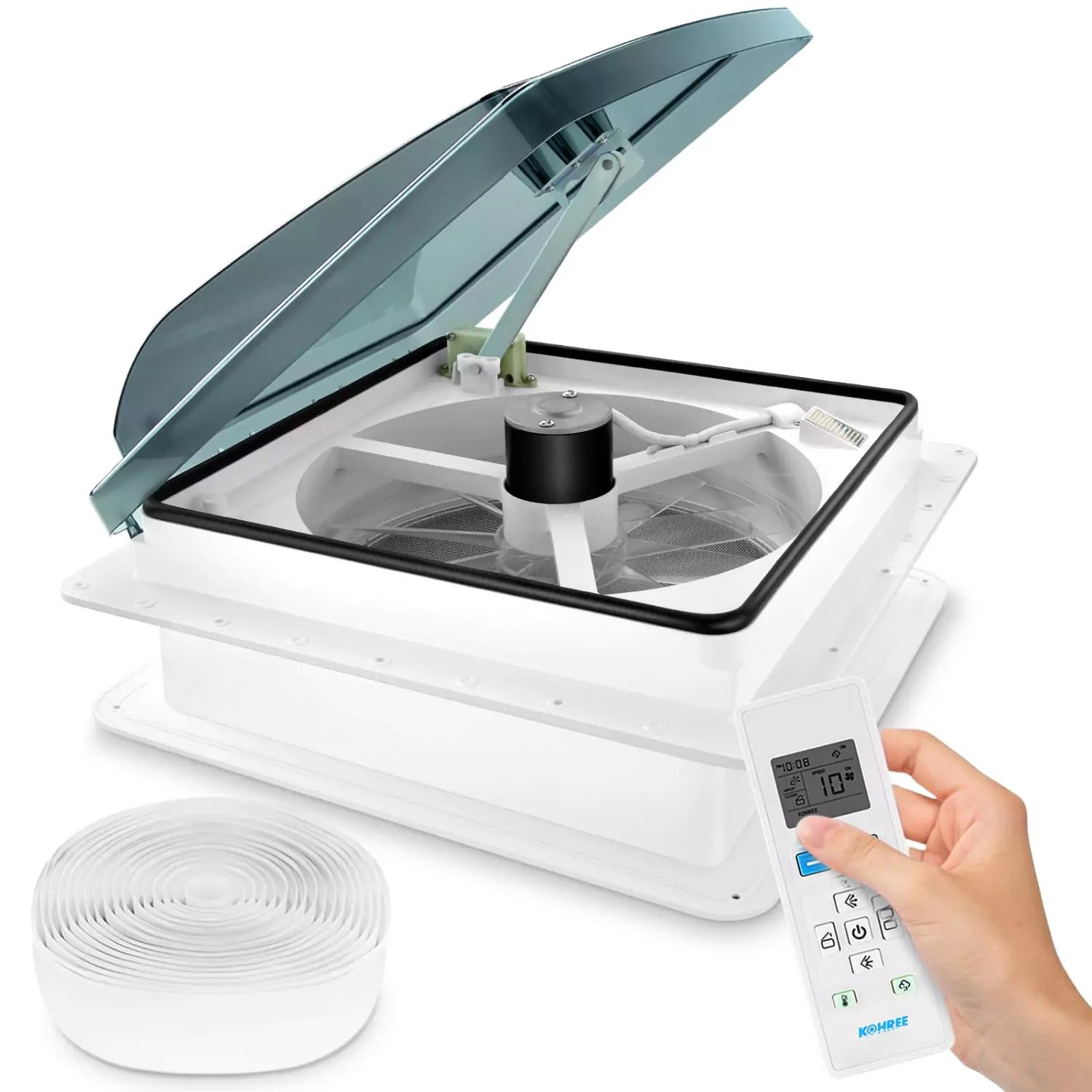 Kohree KR5312 14" RV Roof Vent Fan, Rain Sensor