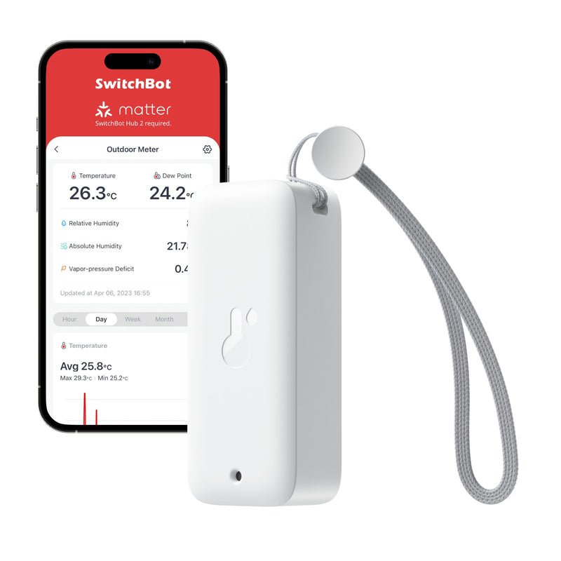 SwitchBot IP65 Indoor/Outdoor Bluetooth Hygrometer